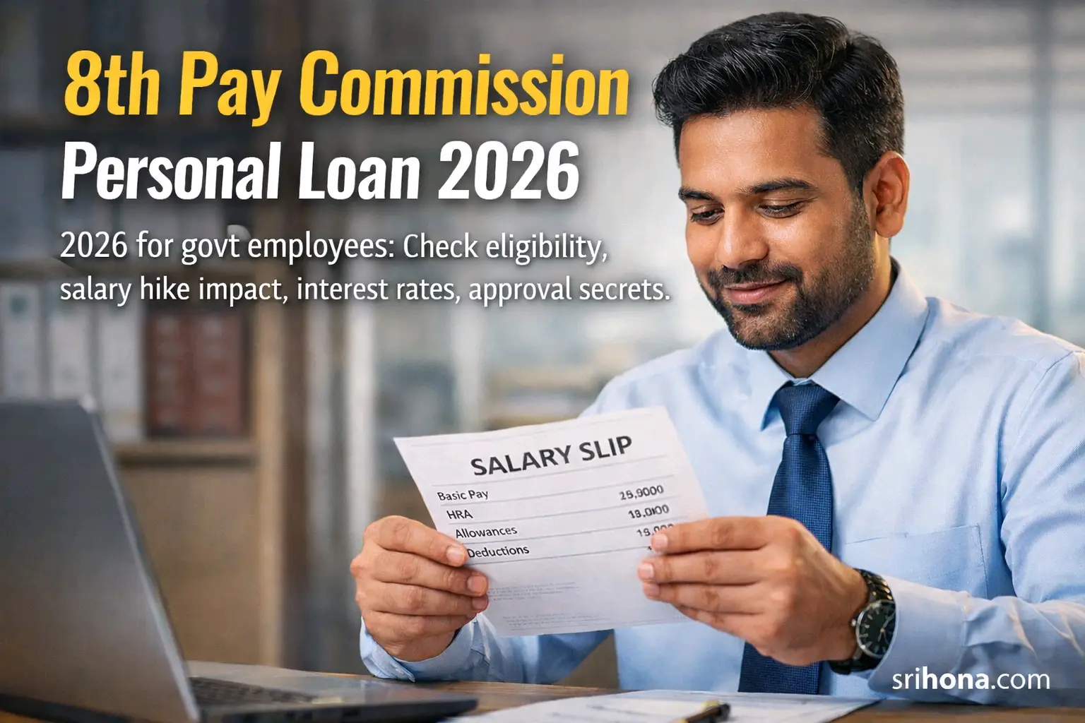 8th Pay Commission personal loan 2026 salary slip review for government employees
